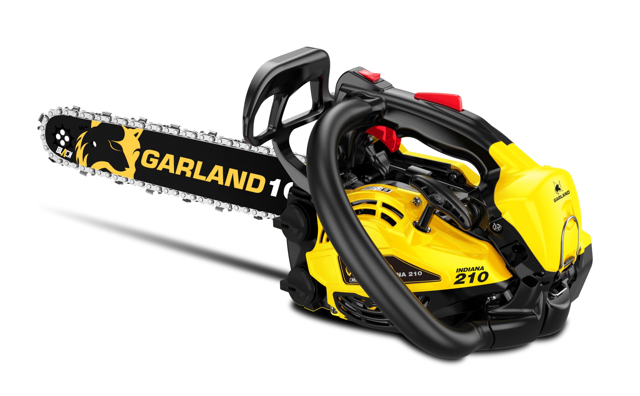GARLAND MOTOSIERRA DE PODA INDIANA 210-V24 25CC 1CV 2T – ESPADA 10" | COMPACTA Y MANEJABLE PARA PODA EN ALTURA CON ANTIVIBRACIÓN Y CEBADOR DE ARRANQUE FÁCIL