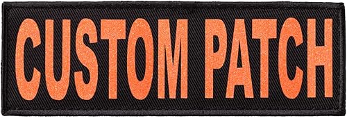 Miniatura 8 de Dogline Parche personalizado con letras con brillantina para perro, chaleco, arnés o collar, parches personalizables con texto brillante