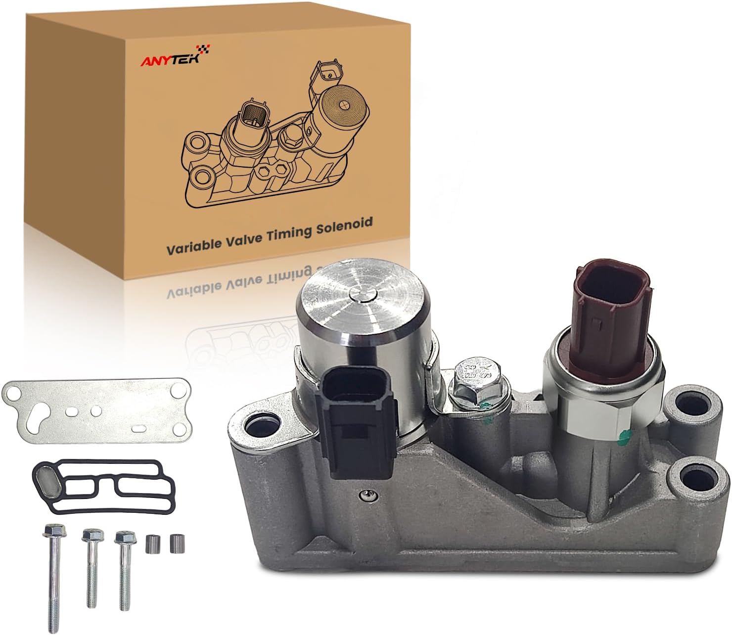 Anytek VVT Engine Variable Valve Timing Solenoid for Honda Accord 2008-2012 Accord Crosstour 2010-2011 Crosstour 2012 Odyssey 2008-2016 Pilot 2009-2015 for Acura RDX 2013-2015 3.5L Replace#15810R70A03
