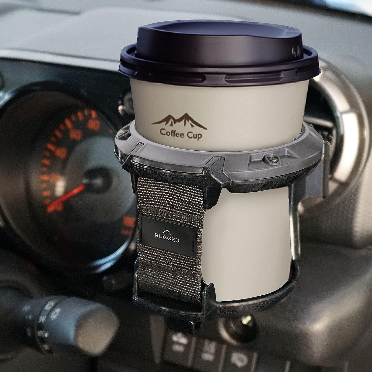 LITTLEMOLE Car Cup Holder with Hook, Adjustable Car Air Vent Cup Mount, Universal Drink Clip-on Holder Soft Drink Water Coffee Bottle Stand