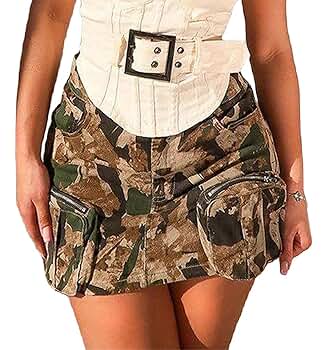 Amazon.com: ksotutm Camo Skirt Cargo Skirt Denim Mini Skirt Amazon.com: ksotutm Camo Skirt Cargo Skirt Denim Mini Skirt