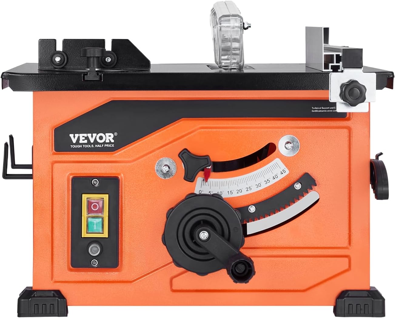 VEVOR Table Saw in use with dust collection