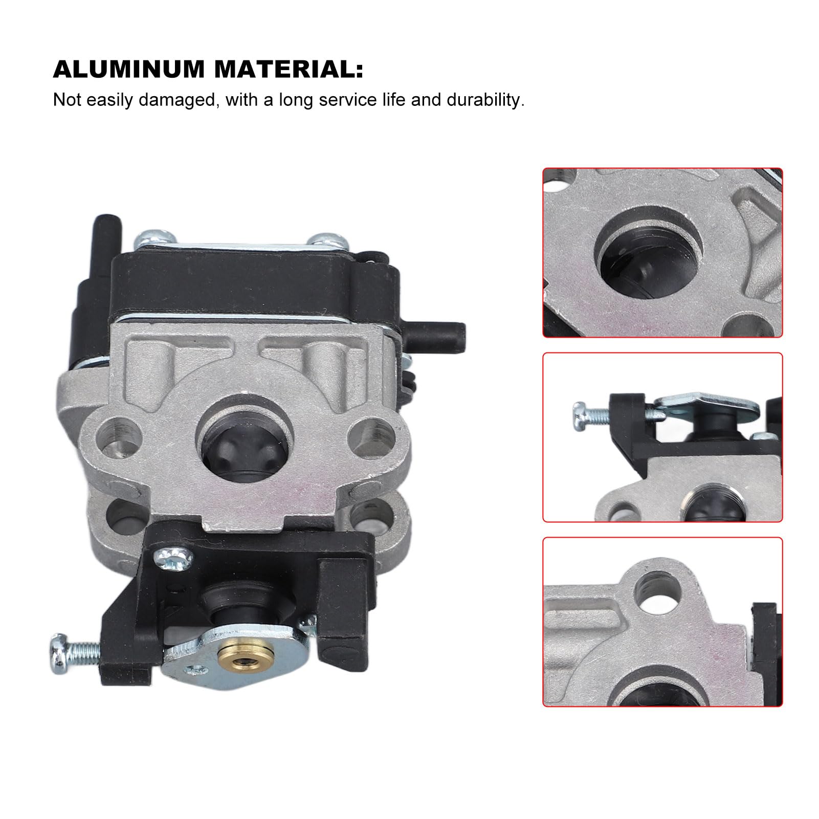 TOPINCN Set di Carburatori per Soffiatori per Foglie, Set di Gruppi di Lampadine per Primer in Spugna con Filtro dell'Aria in Alluminio per Hitachi RB24EA RB24EA(S) RB24EAP 23.9cc