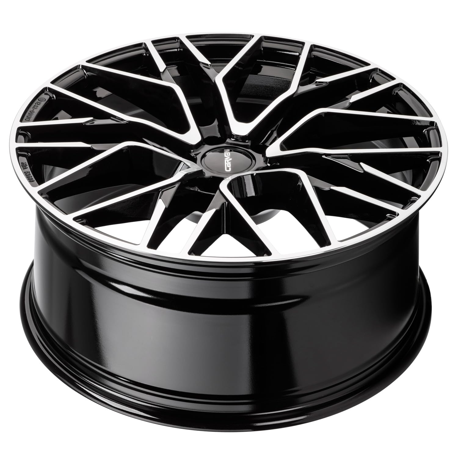 4x Carmani Felgen Alufelgen 20 Ludwig 8,0x18 ET30 5x112 black polish kompatibel mit VW Arteon Beetle Golf VII Passat Phaeton Scirocco Sharan Tiguan T