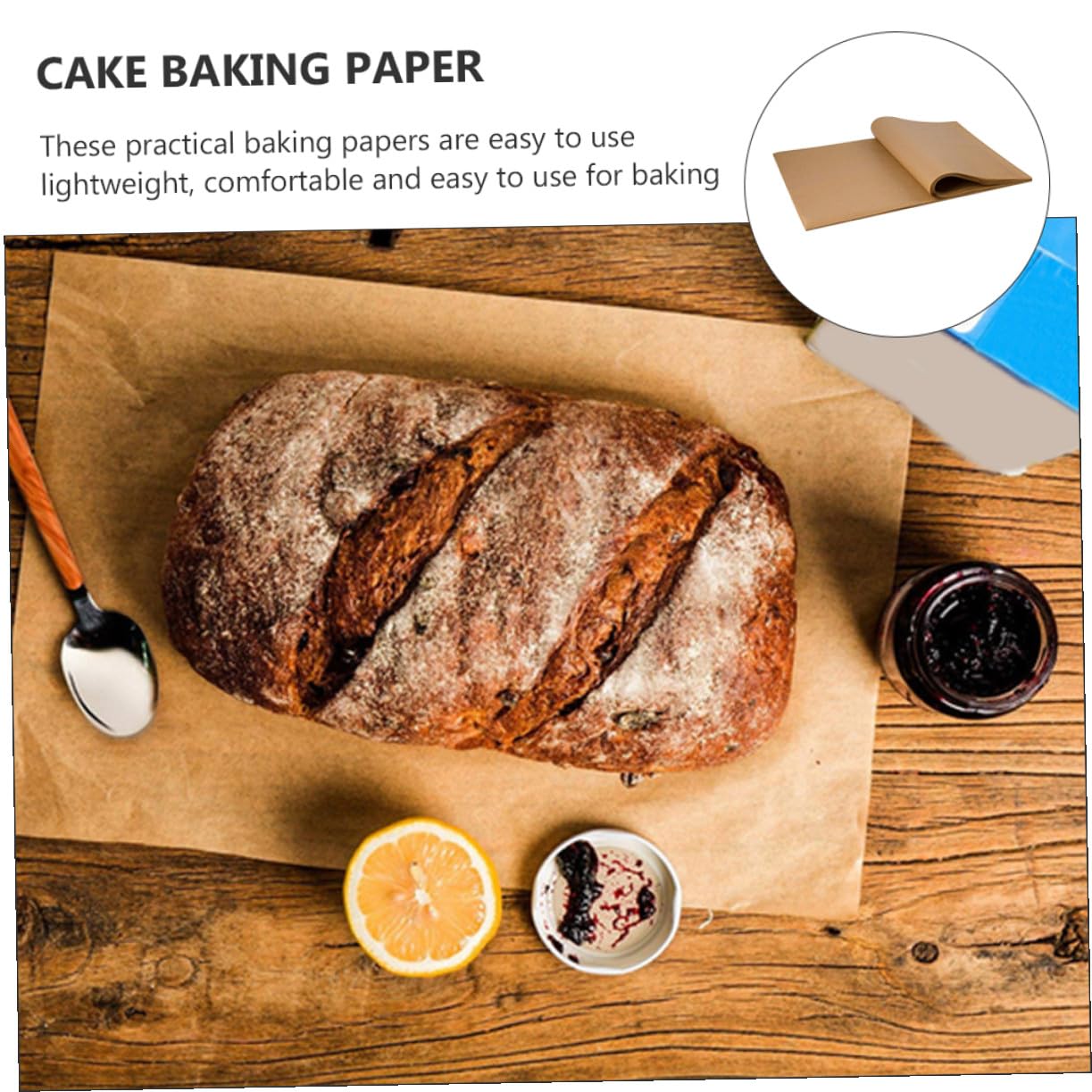 Gatuida 100pezzi Carta Da Forno Antiaderente Per Torte Resistenti All Olio Acqua Olio Di Silicone Su Entrambi i Lati Leggeri e Facili Da Usare Per Cottura