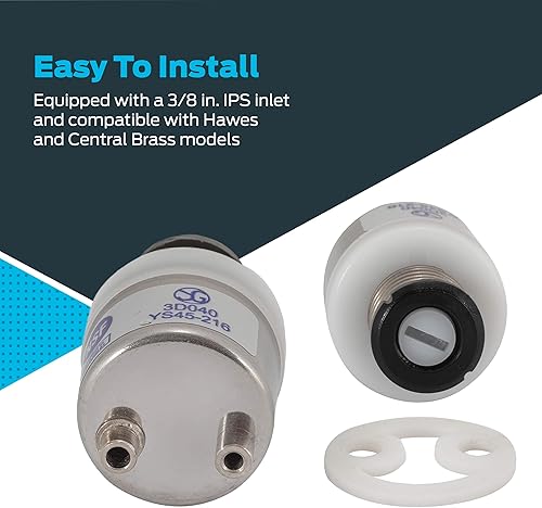 Miniatura 3 de EZ-FLO Grifo universal Bubbler con cartucho reemplazable, entrada IPS de 38 pulgadas, latón cromado, 10345LF