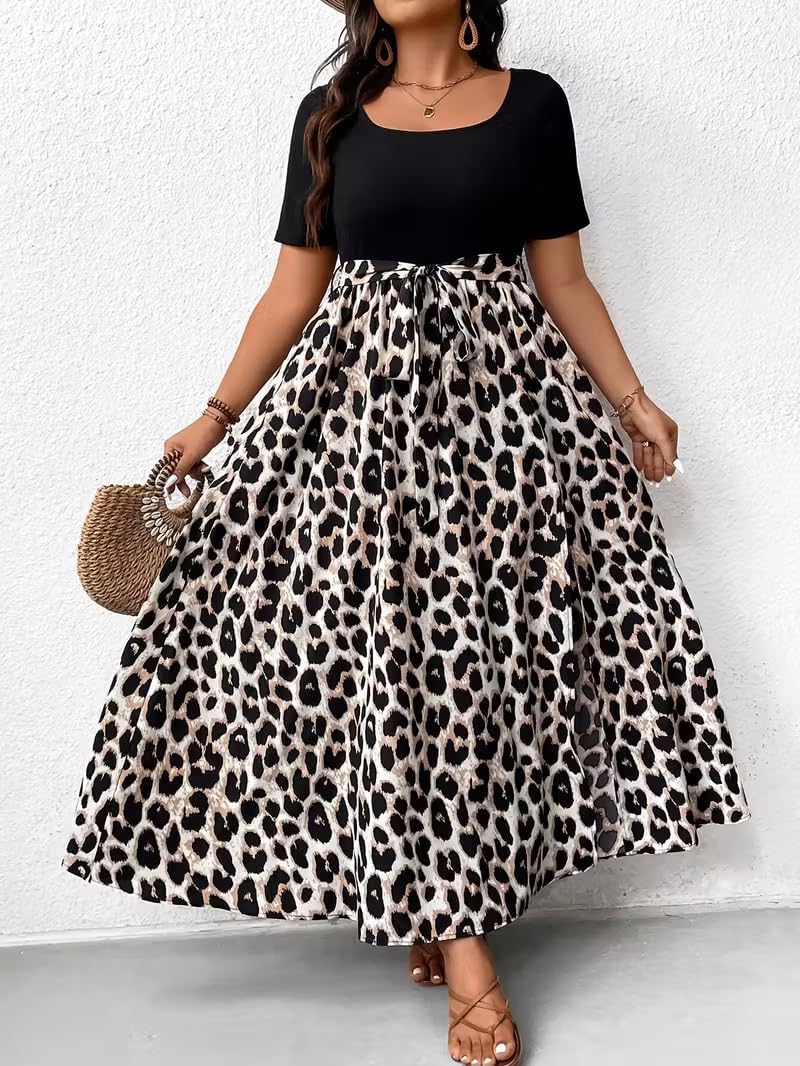 Women's Casual Plus Size V Neck Bodycon Dress Floral Boho Summer Wedding Guest Dresses 2026