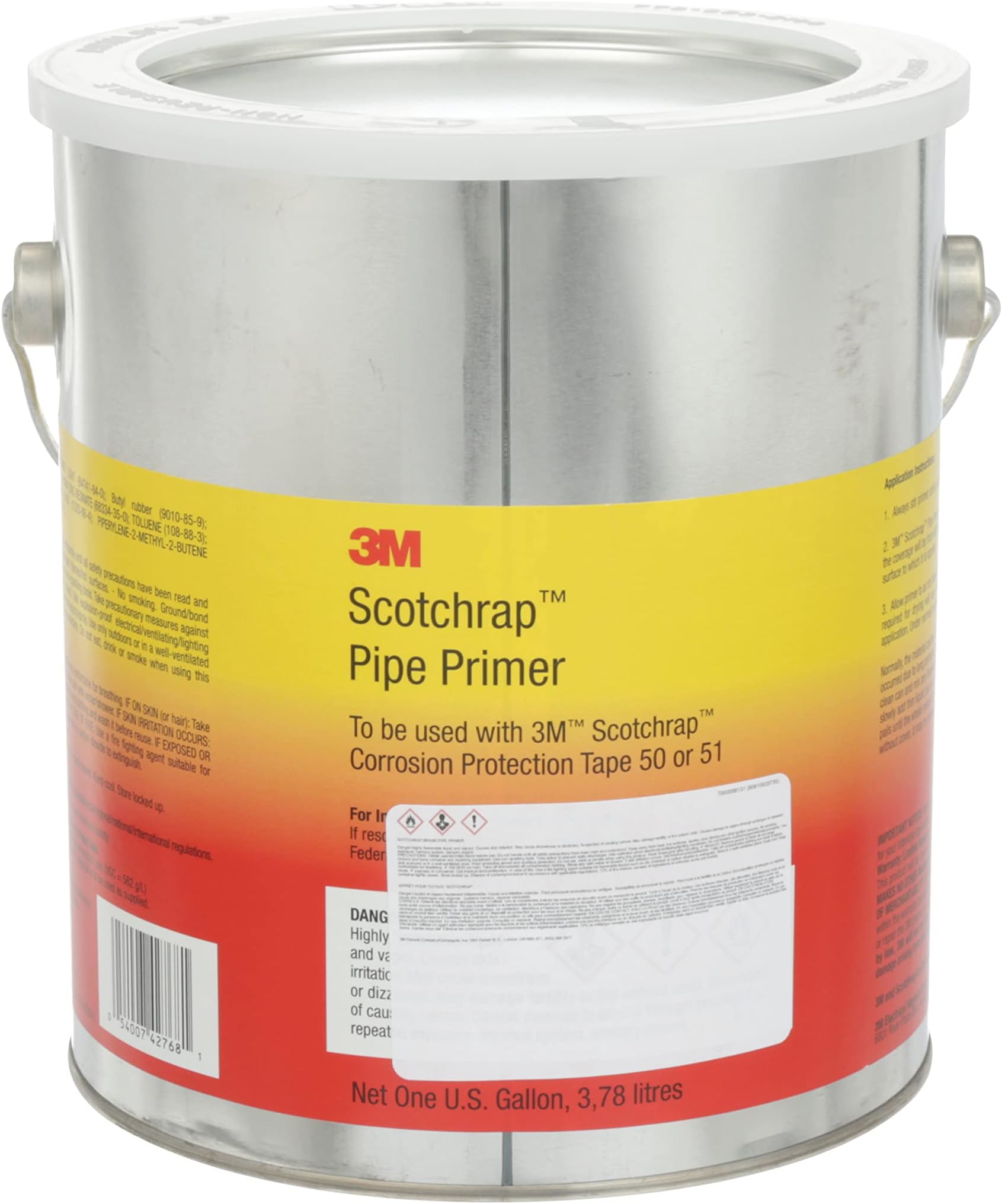 3M Scotchrap Pipe Primer SCOTCHRAP, 1 Gallon (Pack of 4)