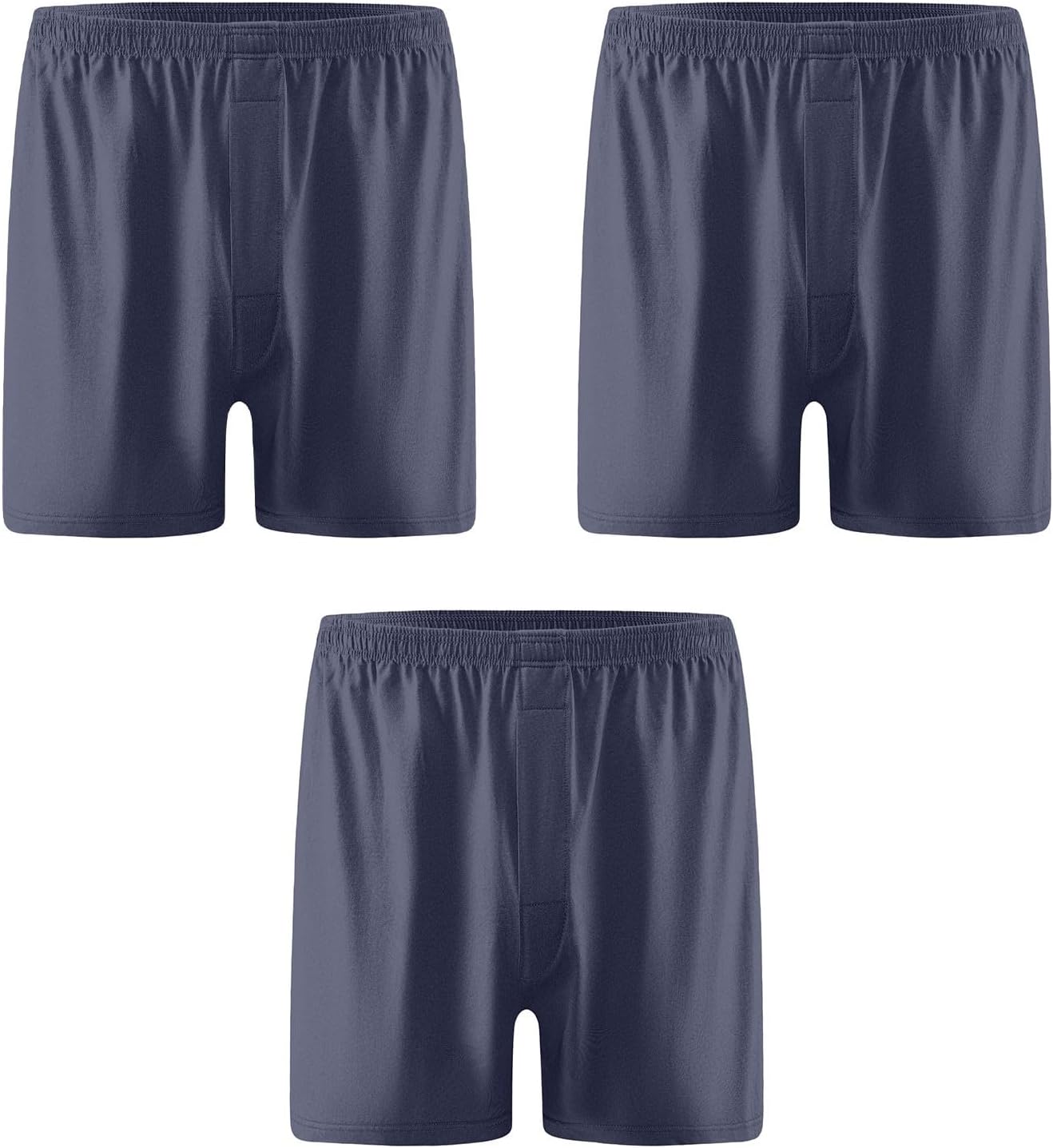 HJINGSUN Men's Boxer Briefs 3 Pack Underwear Soft Comfortable Breathable Boxers Shorts Multipack Valentine Day Gift for Him