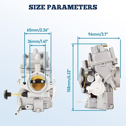 Miniatura 3 de Amhousejoy Carburador para Yamaha WARRIOR YFM 350, para Big Bear YFM 350 2x4 4x4, para Moto 4 YFM 350, para Kodiak 400 YFM 400 ATV