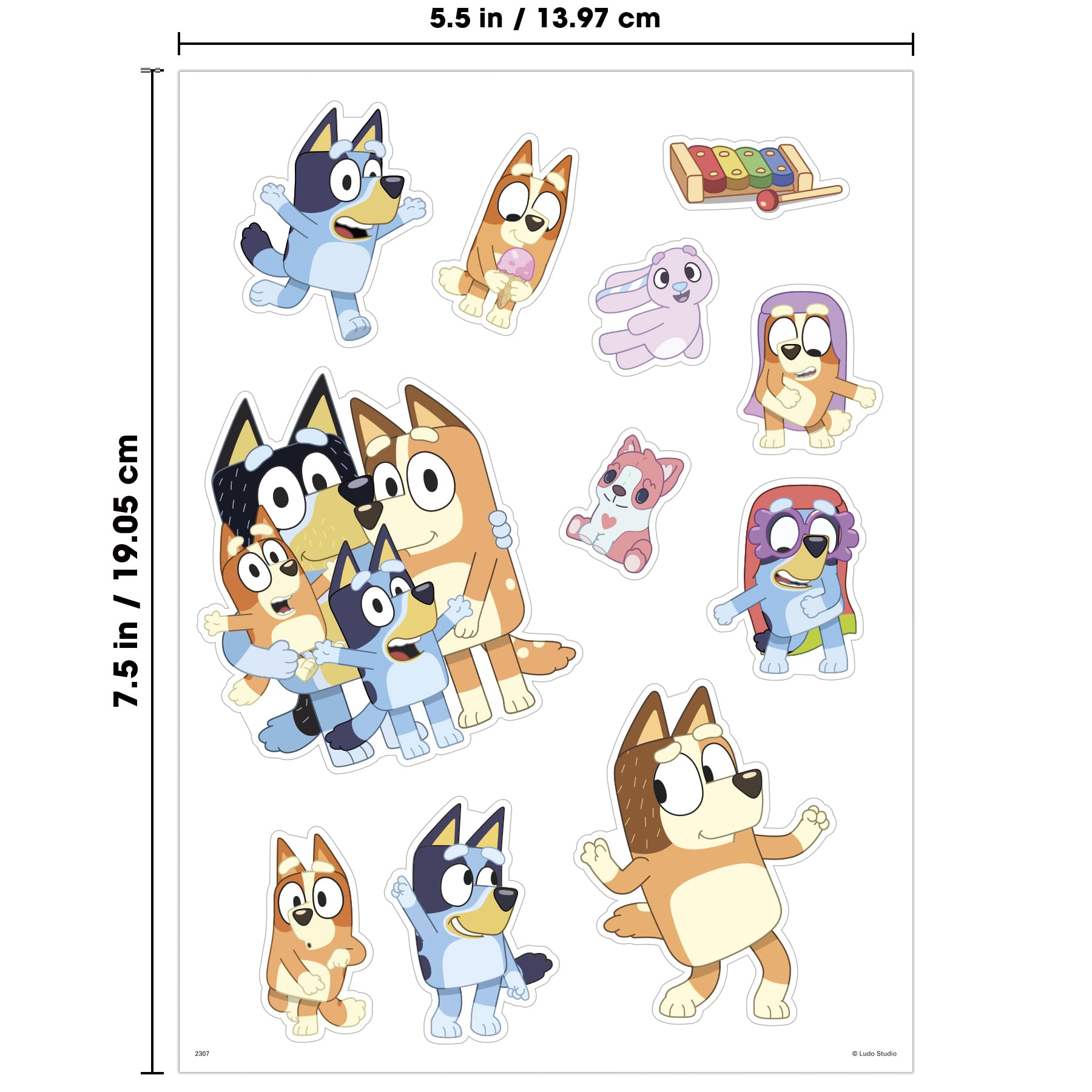 Snapklik.com : Bluey Sticker Variety Pack