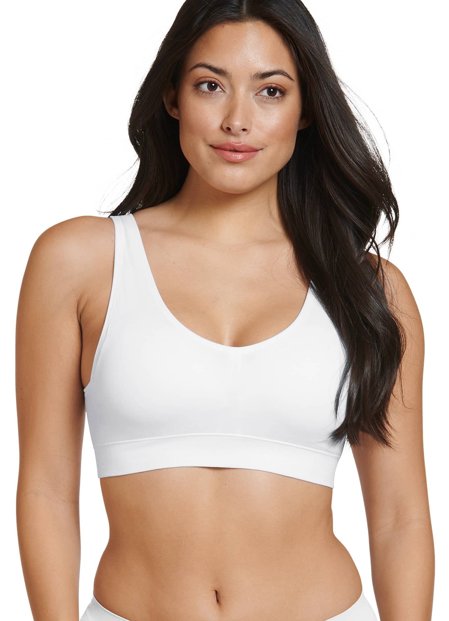 Jockey Women's Bra Cotton Blend Seamfree Light Support Bralette