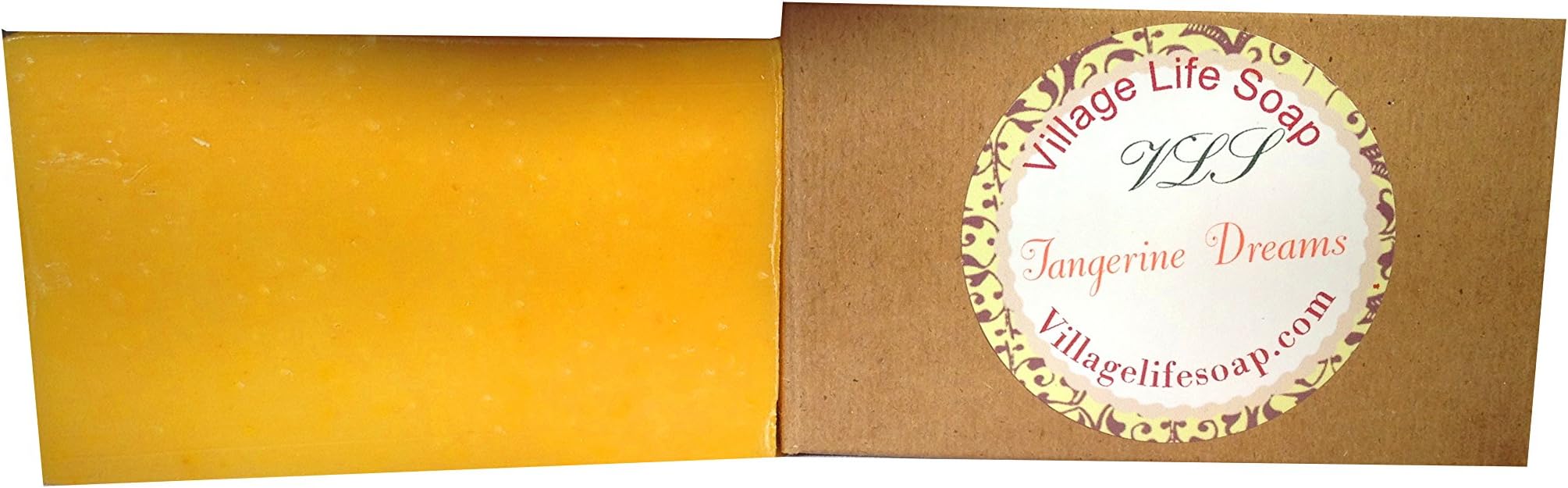 Village Life Soap Organic"Tangerine Dreams" Soap Bar 2 Bars