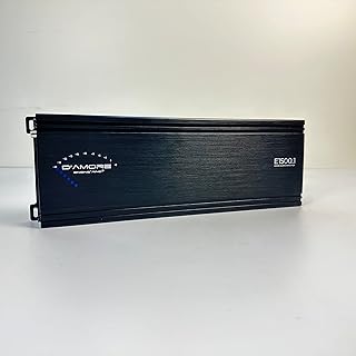 D’Amore Mono Subwoofer Amplifier, 1500 Watt Amp, 1 Ohm Stable, Clean D Technology & MOSFET Power Supply, Subwoofer Control Included (E1500.1)