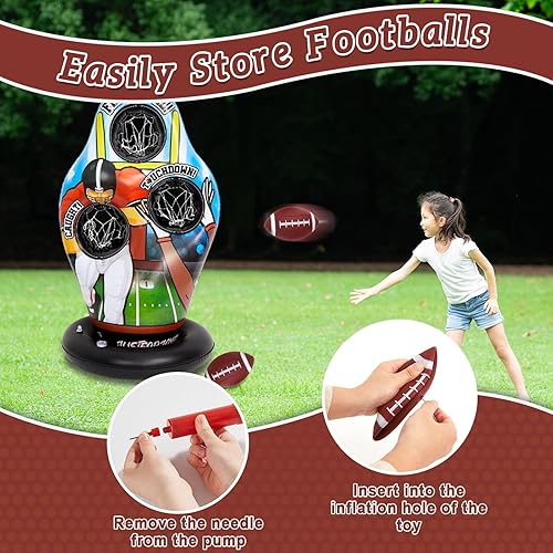 Miniatura 6 de Flotadores inflables de fútbol para piscina, agua, juegos de fútbol para niños, juego de lanzamiento de natación para playa, patio, exterior,