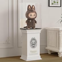 Choowin Large Doll Display Stand for Zimomo Display, High Quality Plastic Roman Column Pedestal for Pop Mart Zimomo Labubu Display Only Suitable for I Found You Packaging Box