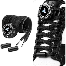 No Tie Shoelaces with Rotating Lock, Elastic Shoe Laces for Sneakers & Boots, Adjustable Tieless Laces for Adults