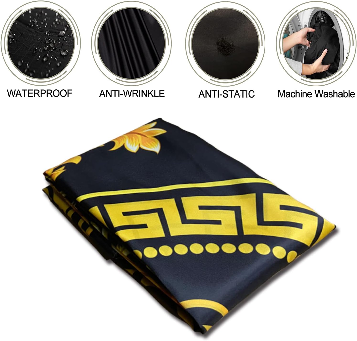 Barber Capes for Men Hair Cutting Salon Capes with Snaps Hairdresser Gown Stylist Cape- 63”× 56”