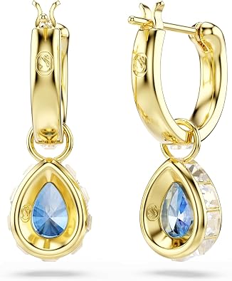 Swarovski Chroma Crystal Earring Collection, Gold Tone Finish Setting