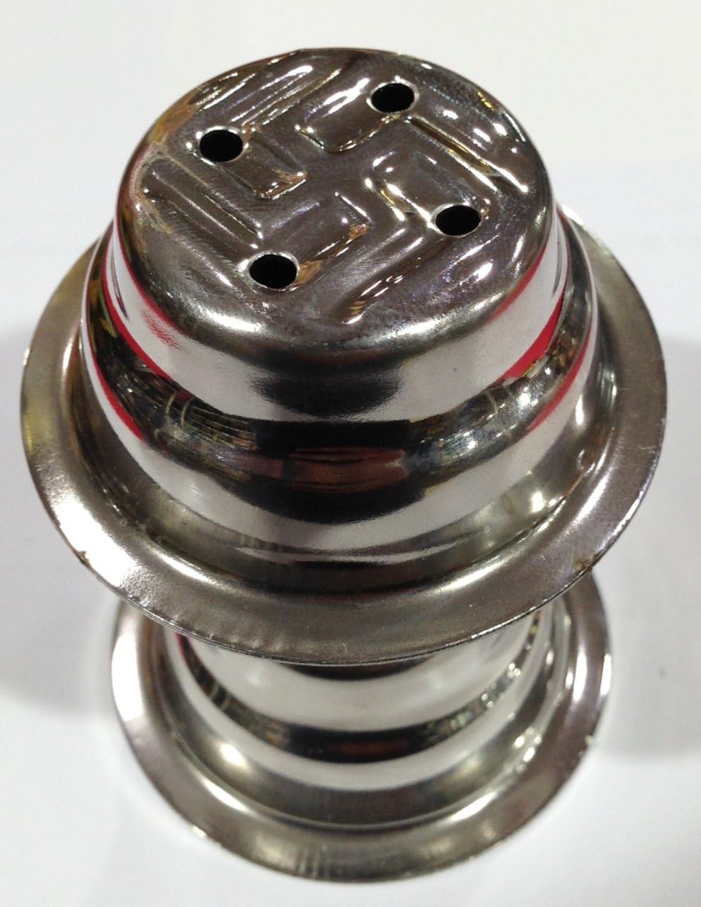 Stainless Steel Incense Holder Swastik Design Authentic