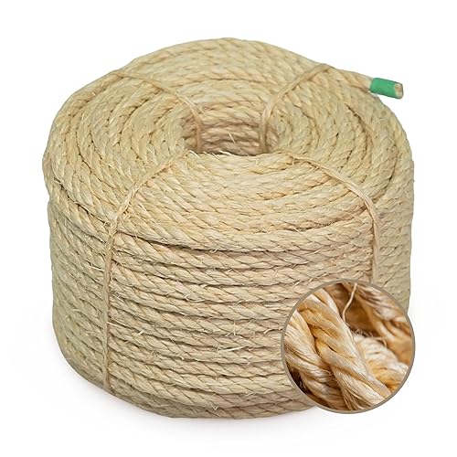 Premium Brazilian Sisal Rope, Natural Fiber 100% Sisal, Ultra Durable,