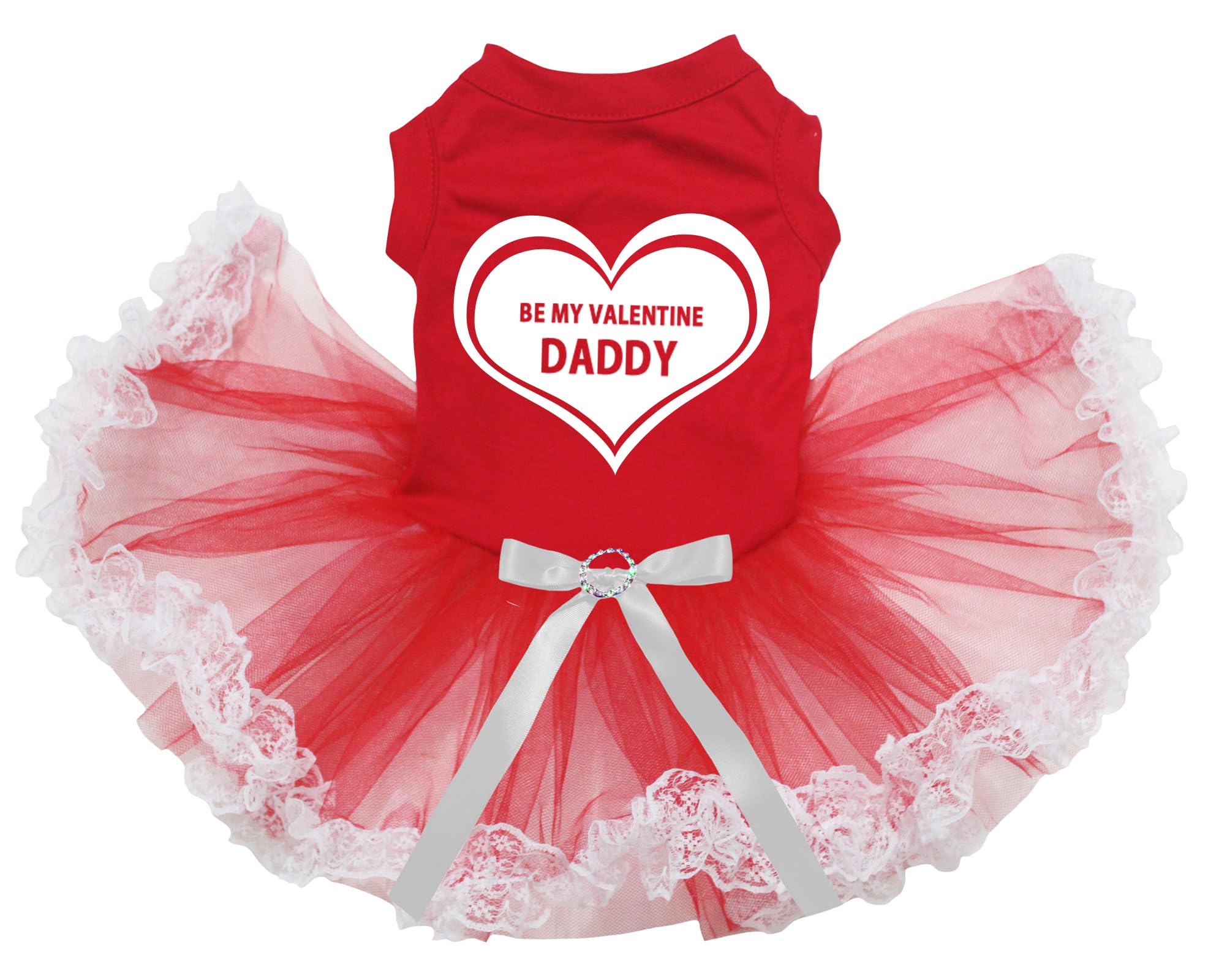 Robe pour chien rouge Be My Valentine déclarez votre amour à votre animal