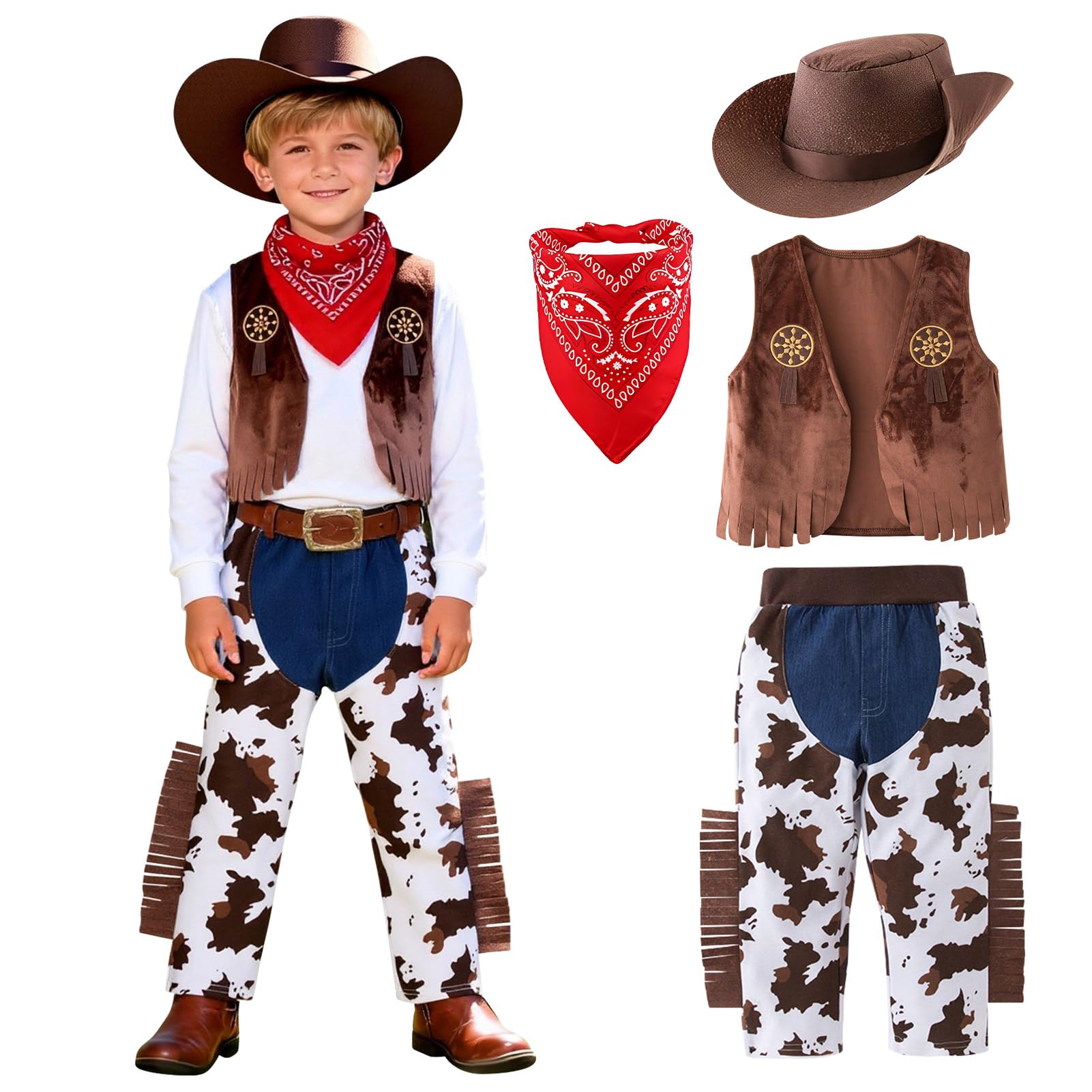 Suffolly Cowboy Costume Outfit (150)