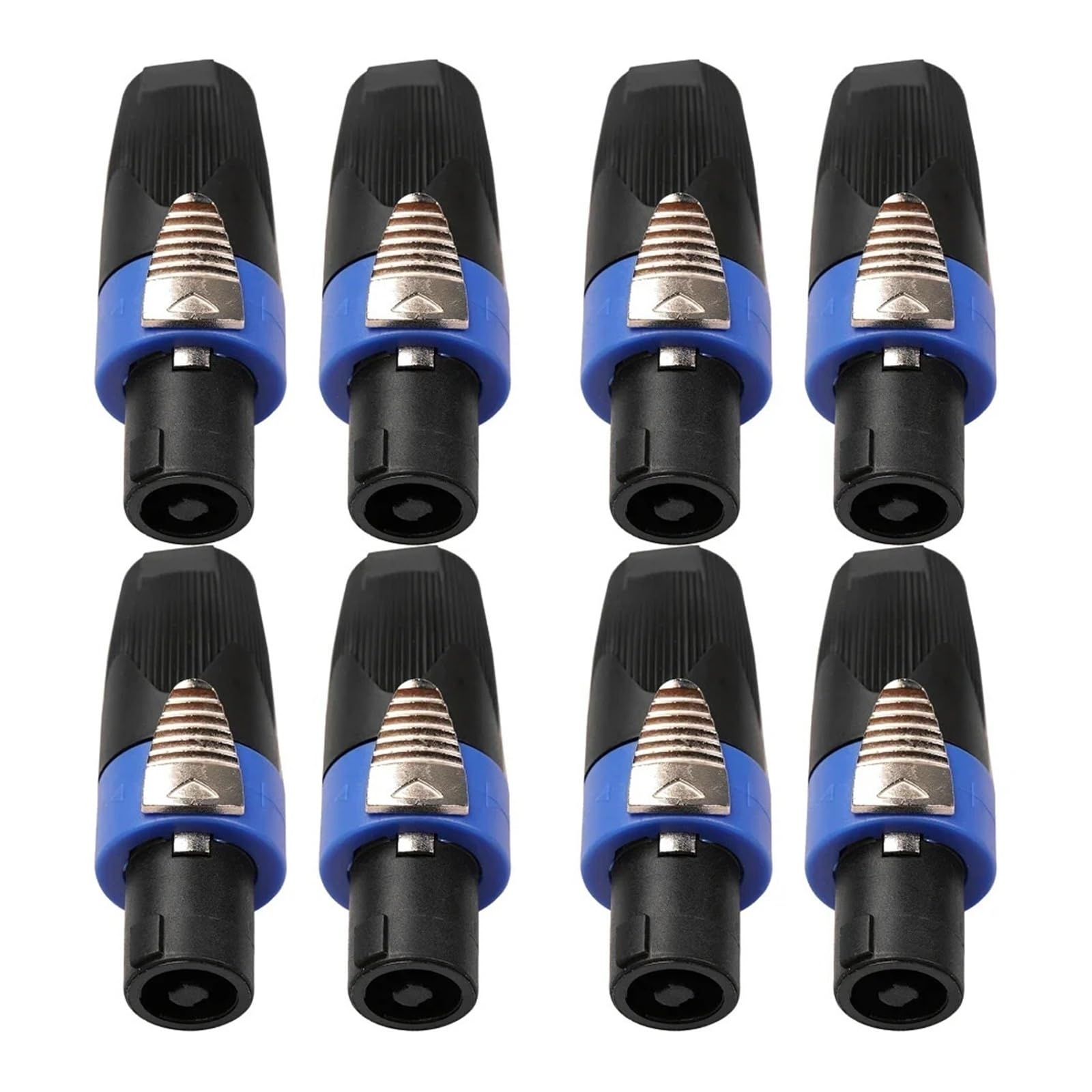 2/10 szt. 4 bieguny Speakon męski Speaker Plug Connector Twist Lock High Current 30A do zewnętrznego słuchania muzyki Stage PA Amplifier NL4FC (8 szt.)