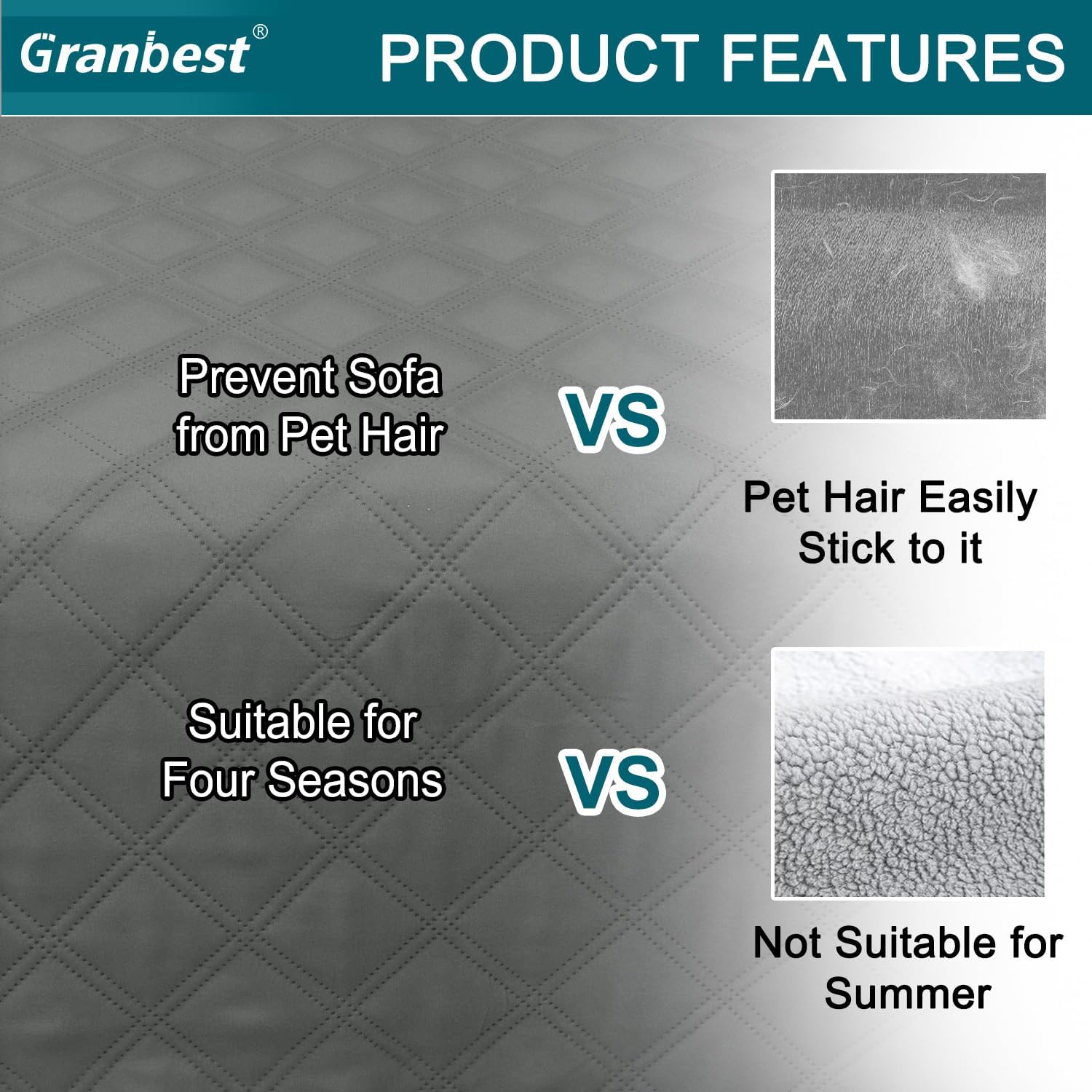 Granbest Waterproof Sofa Cover 2 Seater Non-Slip Washable 5 71KIgq25 5L. AC SL1500 -