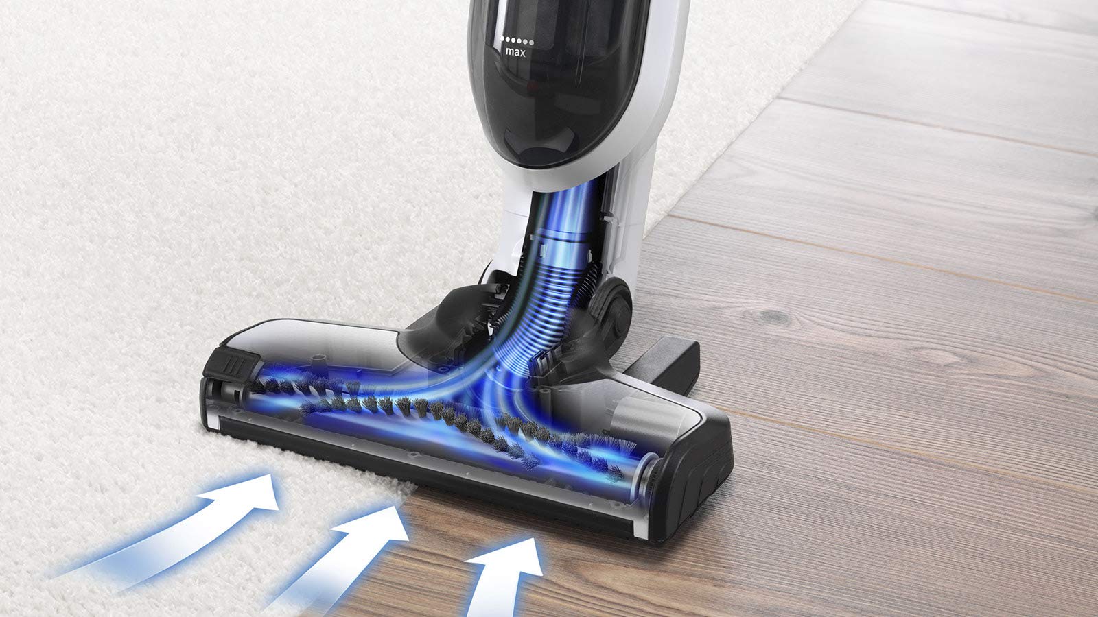 Bosch Flexxo Serie | 4 BBH32551 - Aspirador sin cable y de mano, de 25.2V con accesorios integrados, color blanco