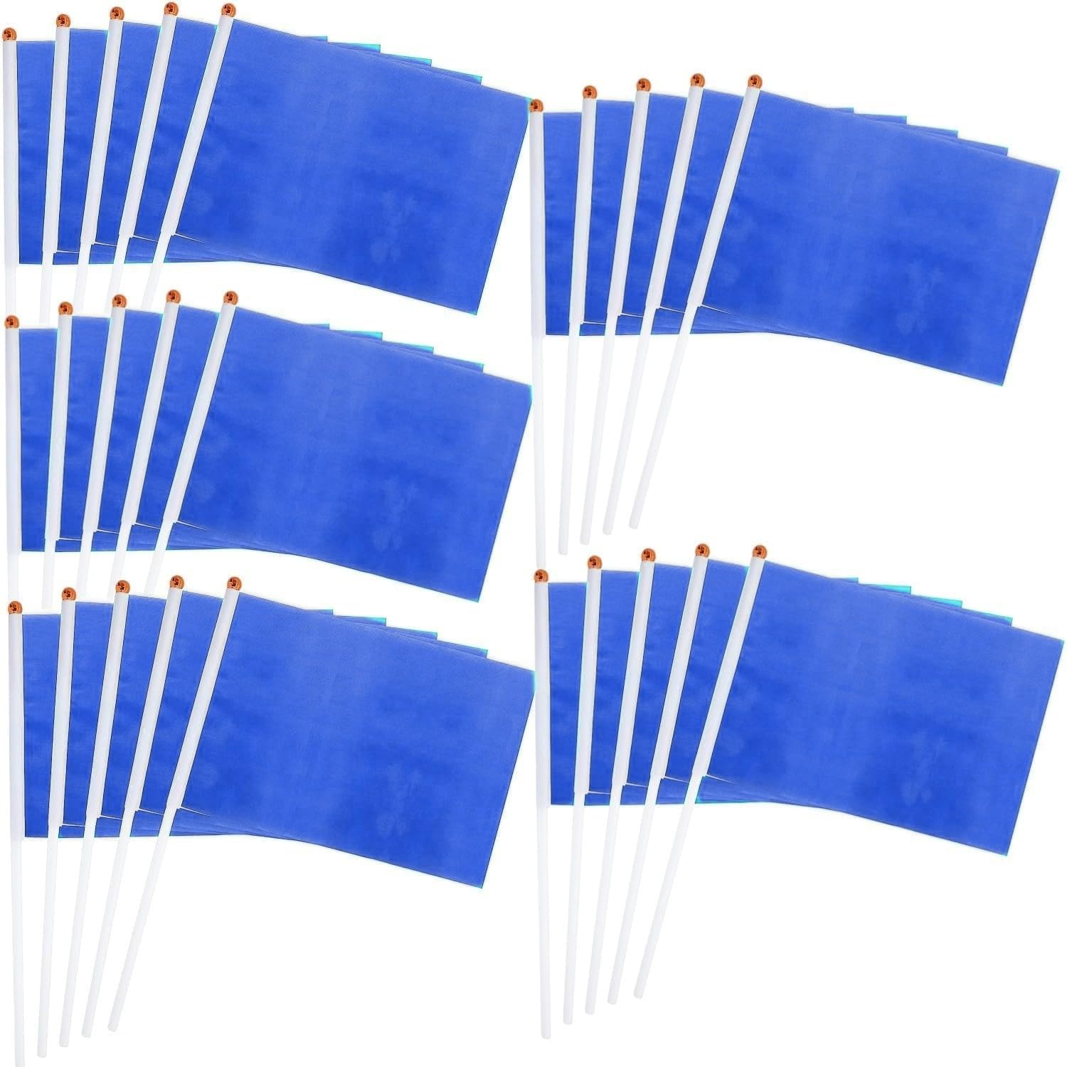 Lot De 100 Drapeaux France Miniatures - 21,5x14cm - Polyester - Pour événements Sportifs Et Fêtes