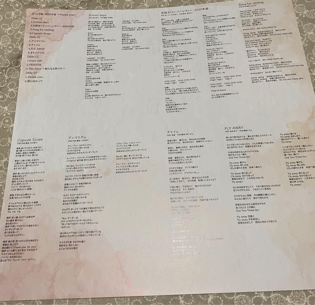 さくら学院 2020年度 thank you LP レコード cd dvd Sakura Gakuin – さくら学院 2020年度 ～Thank You～ | Releases