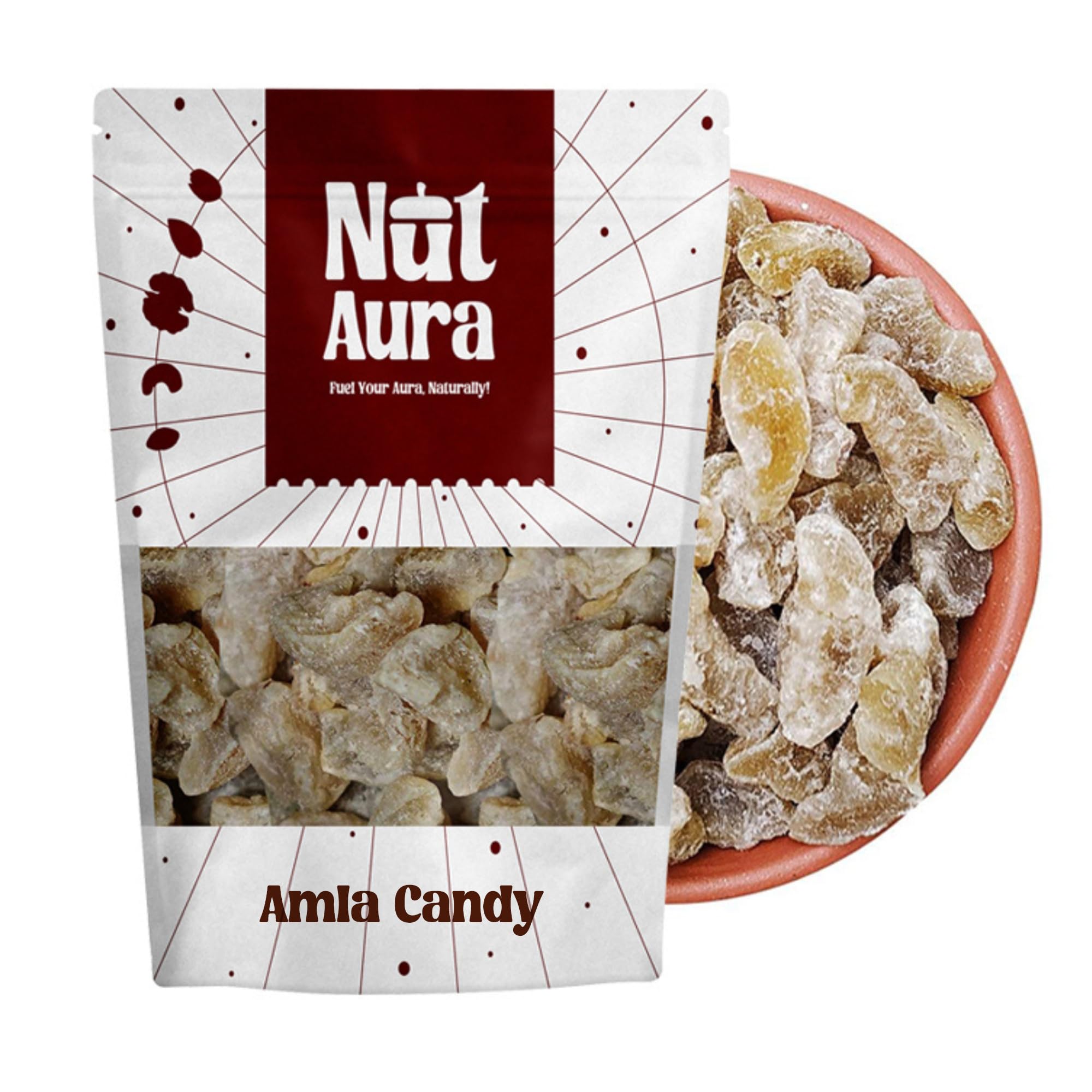 Nut Aura 400 gms Amla Candy | Boosts immunity & digestion | Tangy sweet gooseberry treat | Rich in Vitamin C | Ideal for healthy snacking & digestion