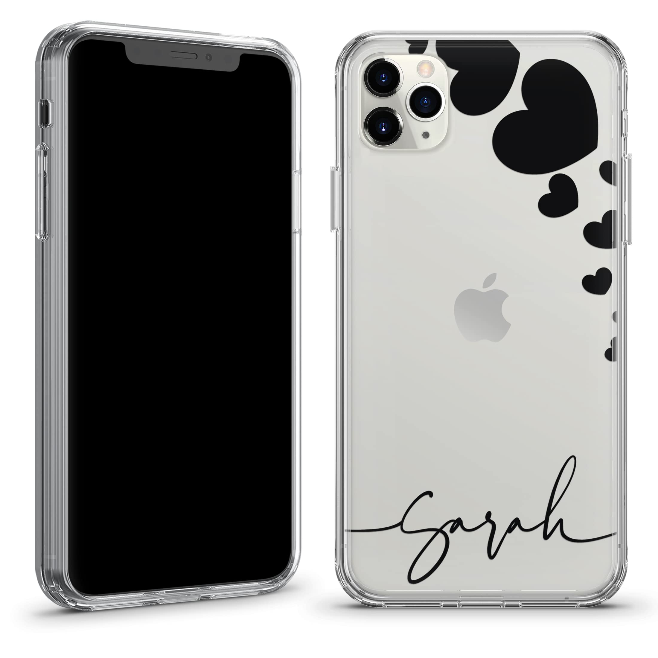Custodia IPhone 14 Personalizzata Nome E Cuore – Trasparente, Ibrida Antiurto TPU Con Angoli Rinforzati, TULLUN - 3