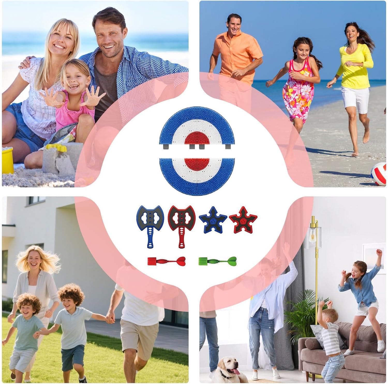 キッズ向け斧投げゲーム | マルチプレイヤー ソーシャルトイ - ポータブルヤードゲームティーンズ大人向け誕生日パーティービーチ芝生