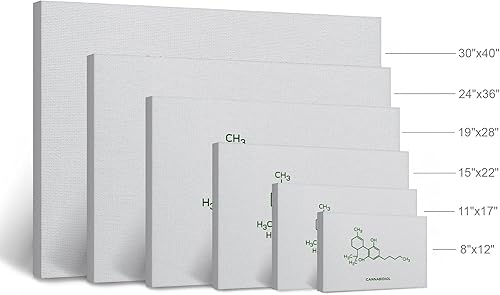 Miniatura 4 de Smile Art Design Lienzo de marihuana con fórmula química para fumar marihuana, lienzo para pared, sala de estar, dormitorio, reggae hippie,