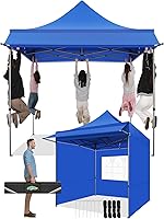 Vista 22 de COBIZI - Carpa emergente plegable de 10x20 pies con 6 paredes laterales, carpa resistente UPF 50+ para todas las estaciones, resistente al viento