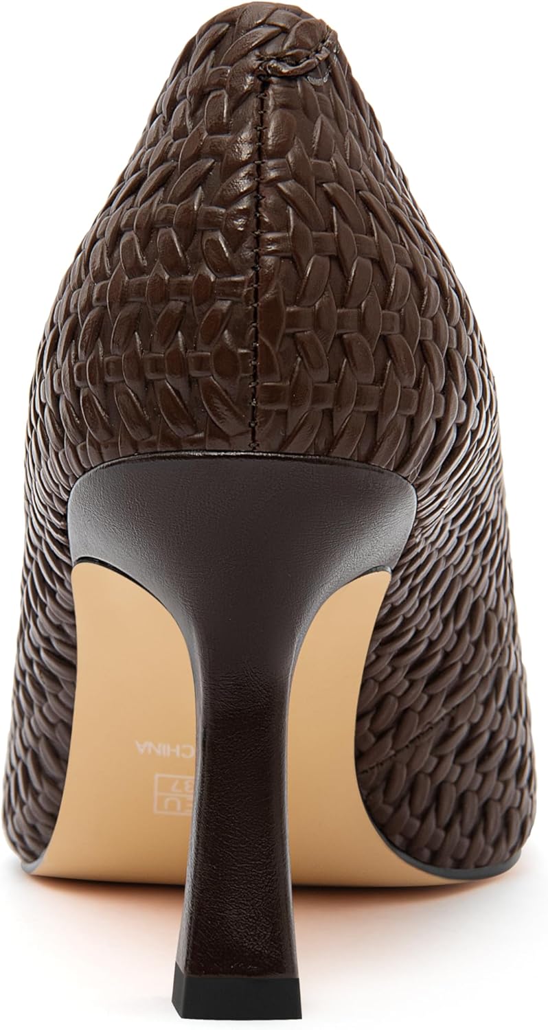 Elegant Pointed Toe Stiletto Pumps for Women - Versatile Closed Toe Heels for Office, Date Night, Casual Outings & Weekend Wear