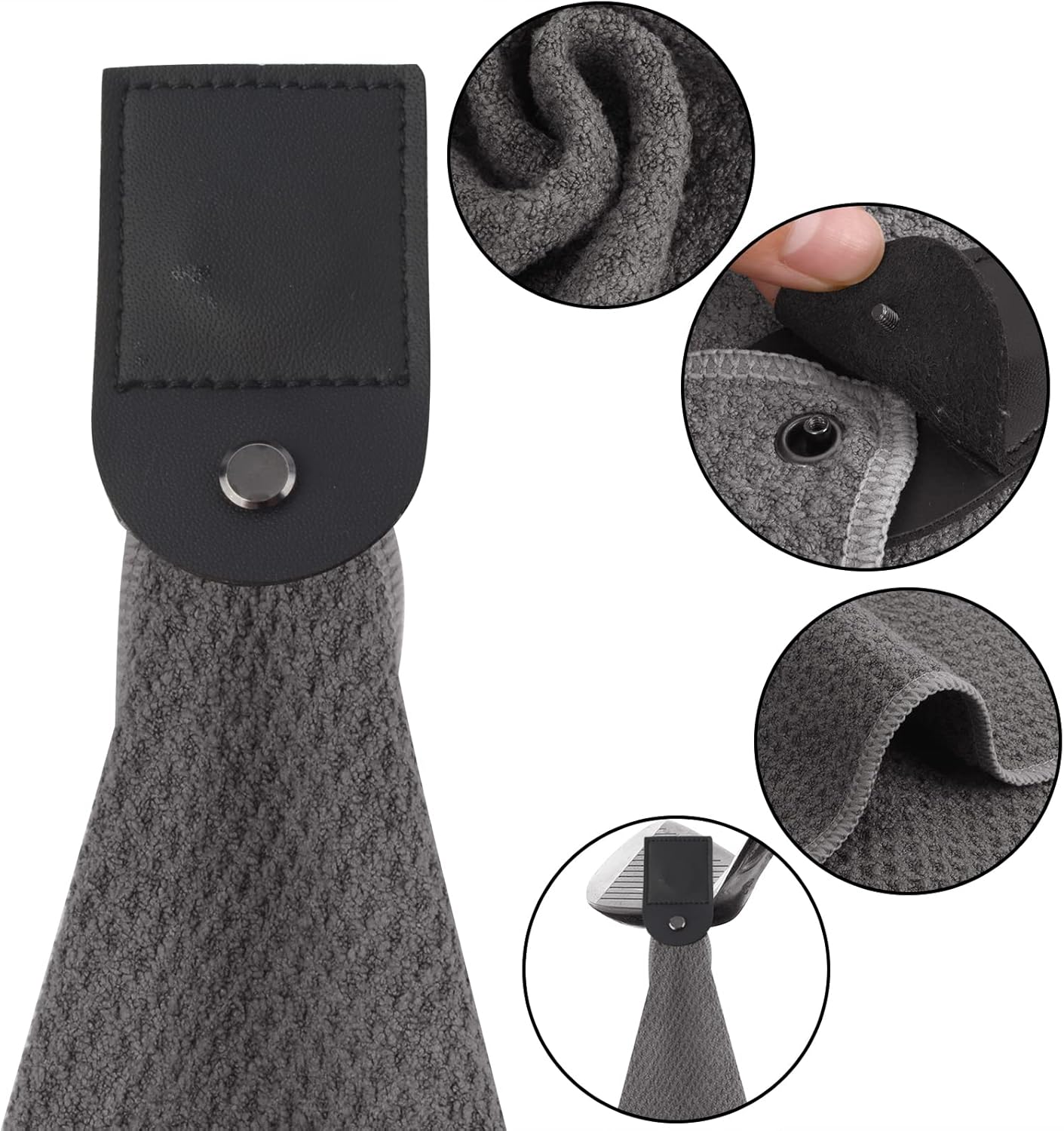 review SUNLAND Magnetic Golf Towels Waffle Golf Towel with Industrial Strength Magnet for Strong Hold to Golf Carts or Clubs Funny Golf Training Towel