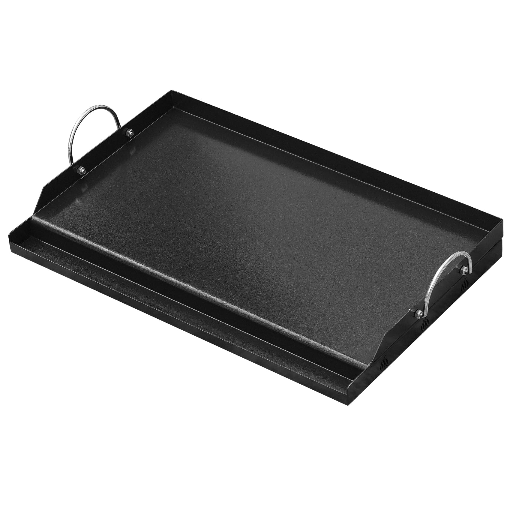 Onlyfire Universal BBQ Griddle for Charcoal/Gas Grills, Ceramic Coated Non-Stick Flat Top Griddle with Handles for Outdoor Cooking, 25" x 16"
