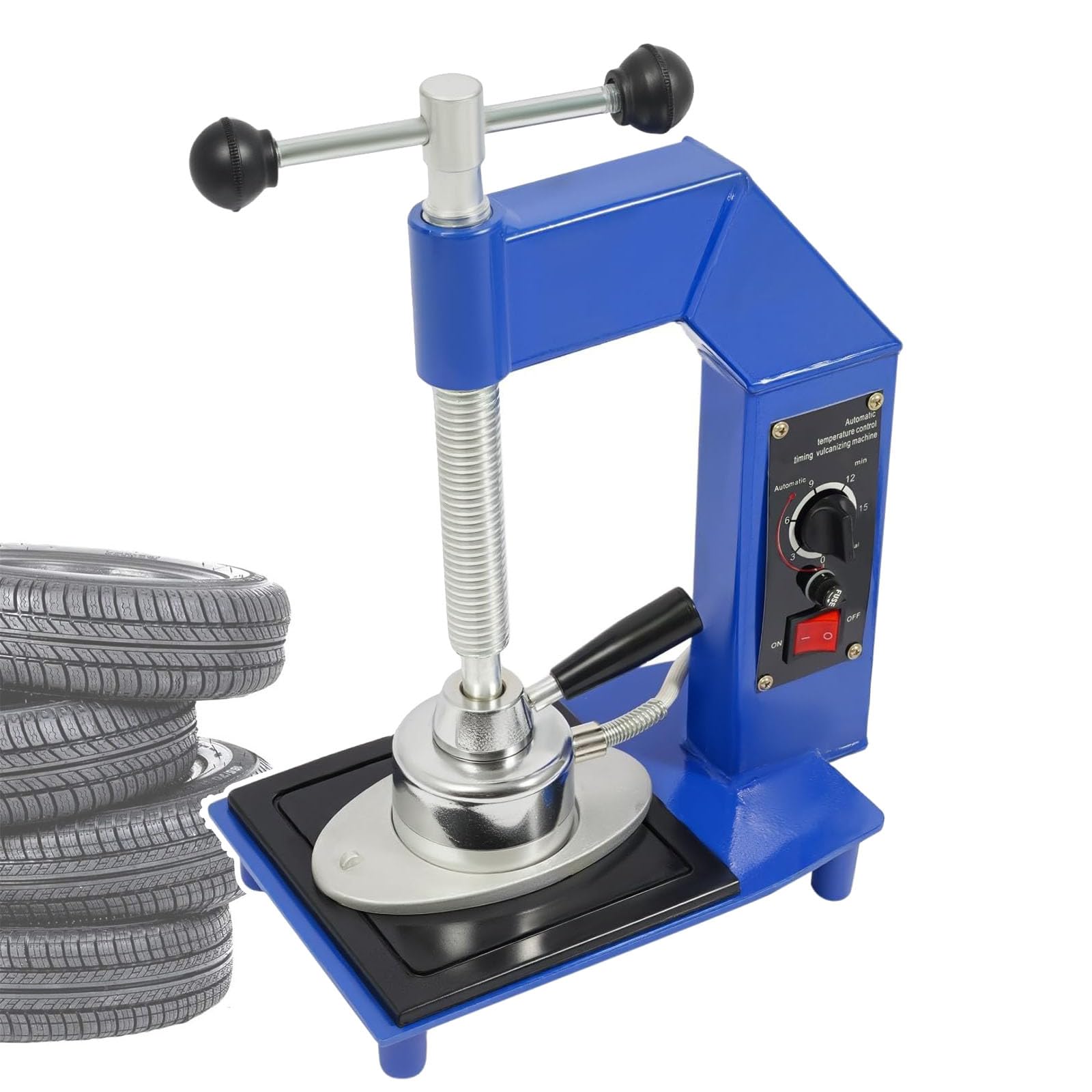Macchina automatica per la riparazione di pneumatici, corpo in metallo, manovella regolabile, 140-165 ℃, < 7 minuti di cura, per pneumatici di auto e camion