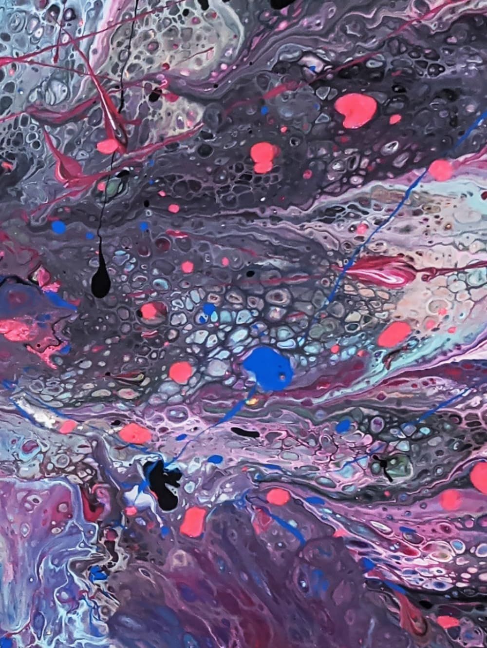 LINED INTERIOR 8.25" x 11" Notebook with Table of Contents and Numbered Pages (200 Page Count) High-Quality White Paper Perfect for Writing and ... Acrylic Paint Pour] by Novastarr Nelson