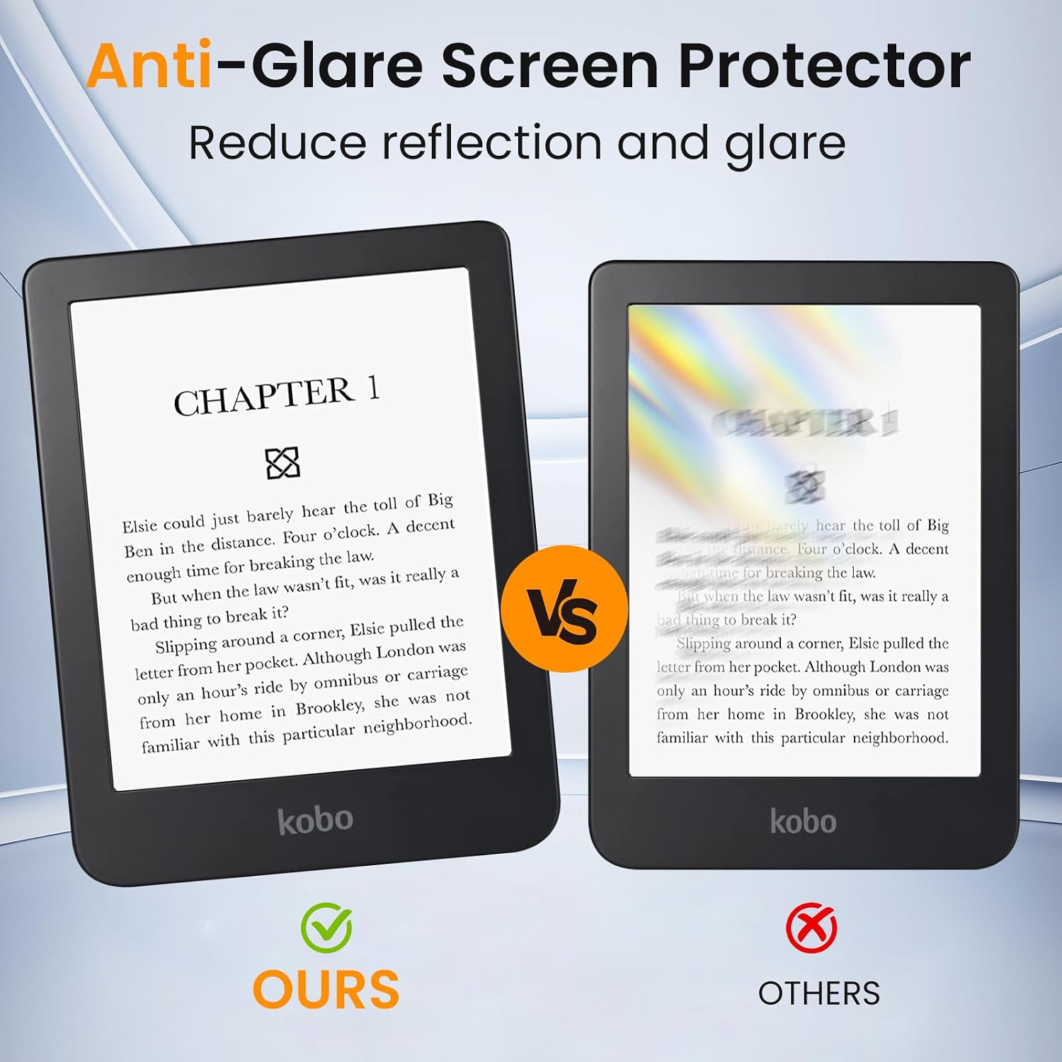 2 in 1 Clear Case with 50PCS Glitter Stickers for KOBO 7" Libra Colour/Libra 2【Shockproof】【Lightweight】【Ultra Slim】 for kobo Libra Colour case