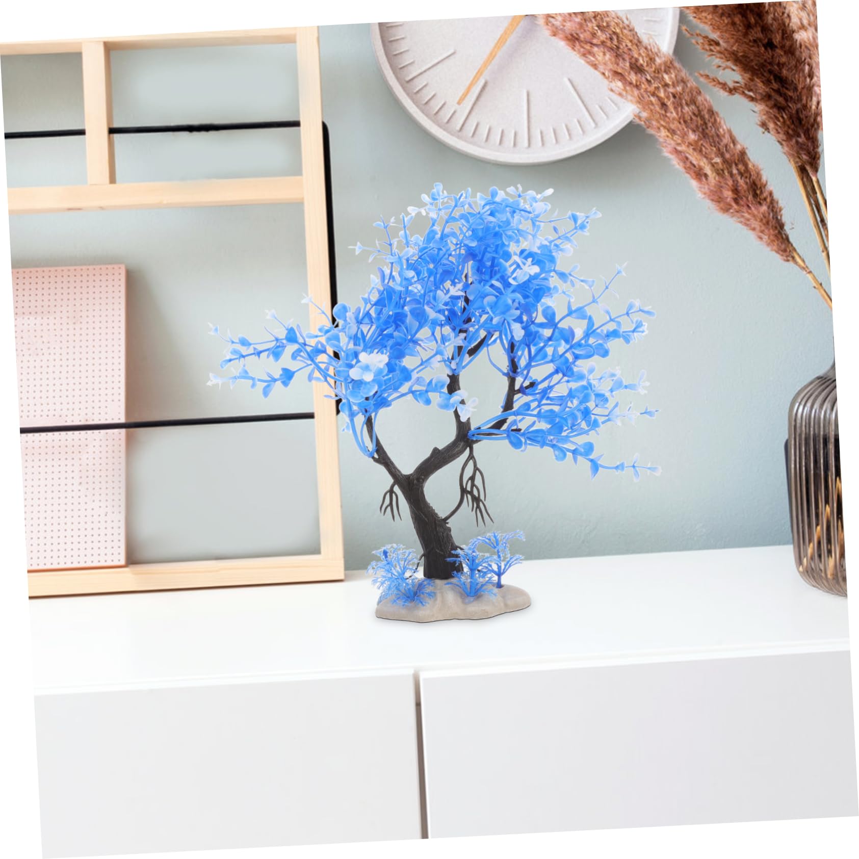 3 set Decorazione Per Acquario Con Acquatica Simulata Decorazione Per Acquario e Per Piante Acquatiche Per Accessori Per 7 pezzi*3