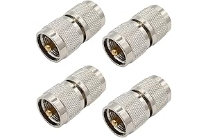 UHF Male to Male Connector 4-Pack: Ultimate Convenience for Coaxial Connections
