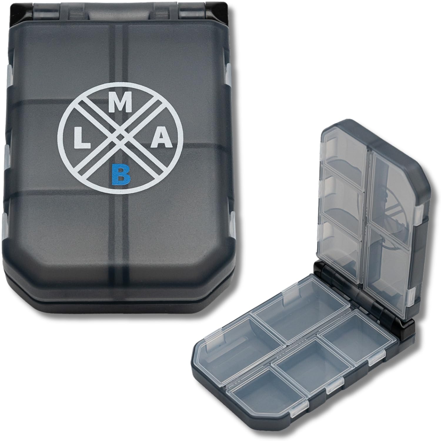 Vicloon Kderbox Angeln - Angelzubehr Box Mit Verstellbaren Fchern, 17,5  X 10,5 X 1,65 Cm, 2er Set