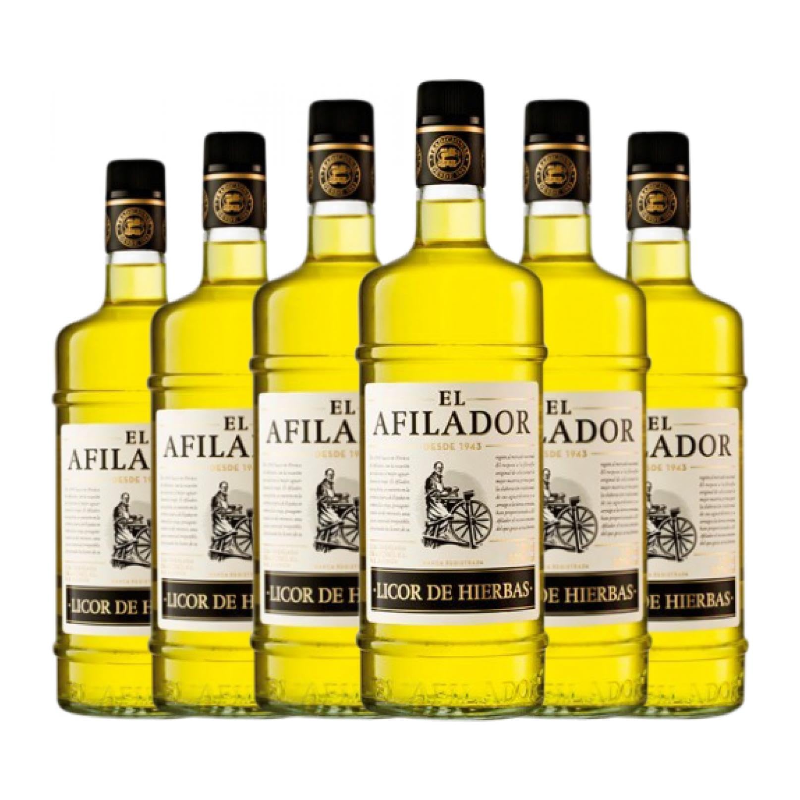 Licor de hierbas El Afilador 70 cl (Caja de 6 Botellas de 70 cl)