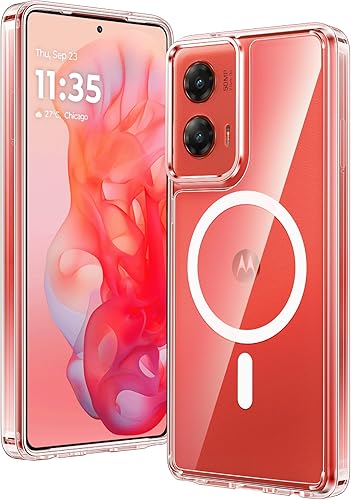 Miniatura 129 de FNTCASE para iPhone 15 Funda Transparente: Fundas para iPhone 14/13 Compatibles con Magsafe, Funda Anti-Amarilleo, Grado Militar de Protección