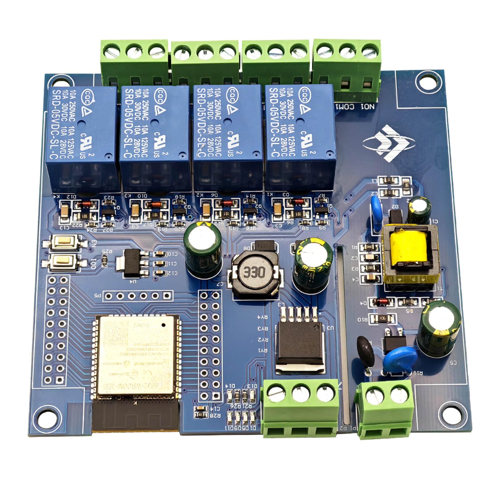 Module Relais 4 Canaux 30A Avec ESP32-WROOM - Contrôle WiFi/Bluetooth, Alimentation DC7-28V/5V, Pour Domotique DIY - 9