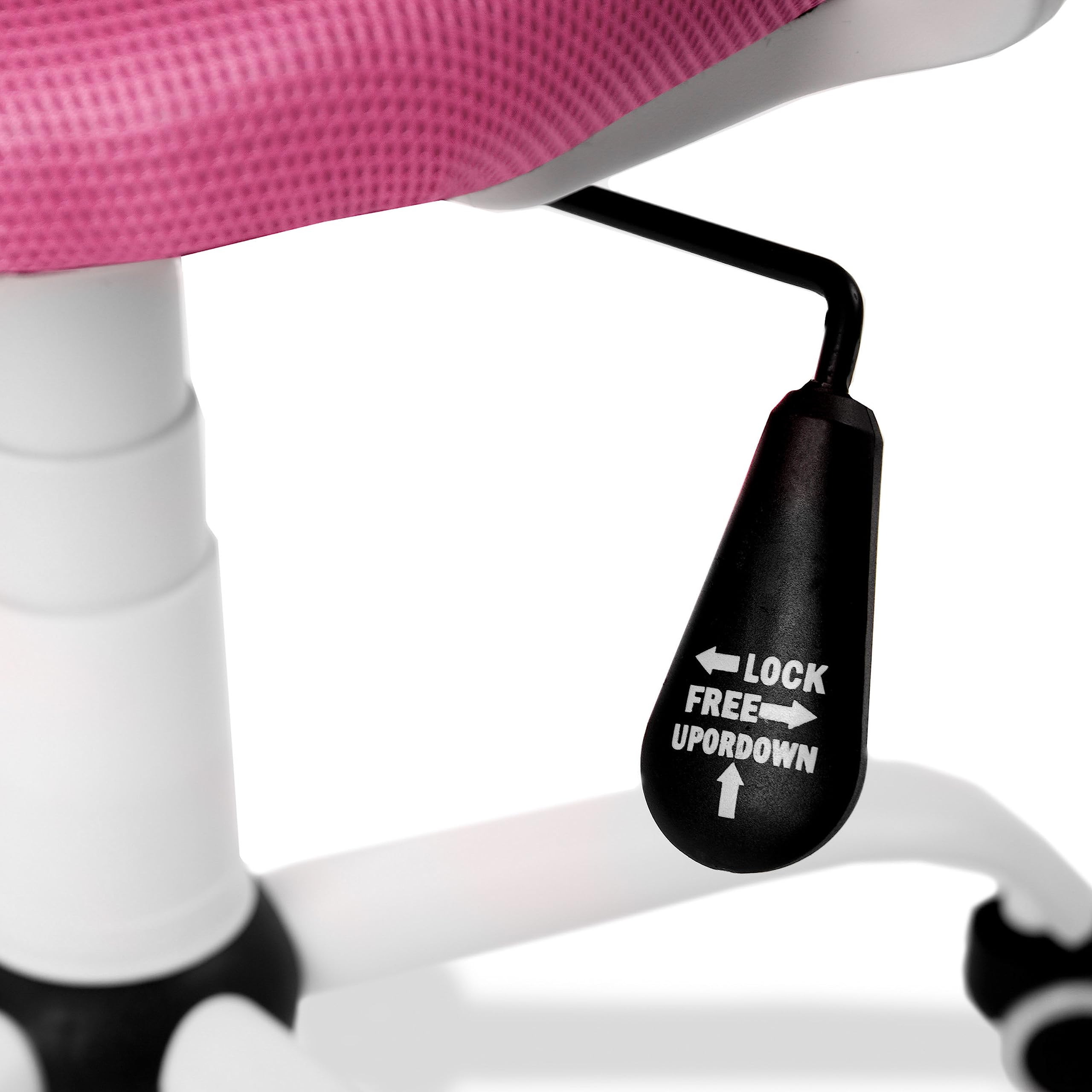 Adec Group Brisa, Silla de Escritorio giratoria, Silla de Oficina, Silla despacho con Ruedas, Color Rosa Claro, Medidas: 60 cm (Ancho) x 60 cm (Fondo) x 93-101 cm (Alto)